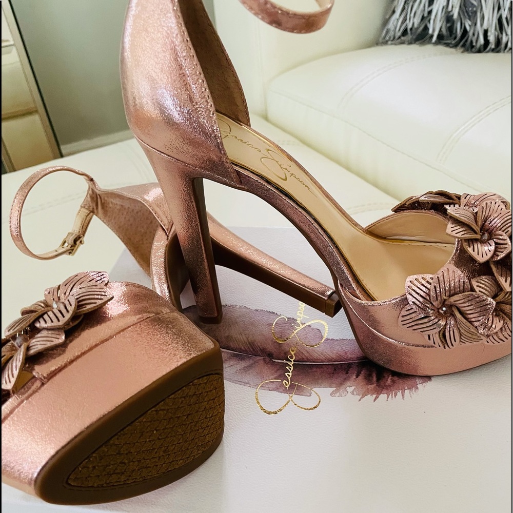 Rose Gold Champagne Ultra High Heels